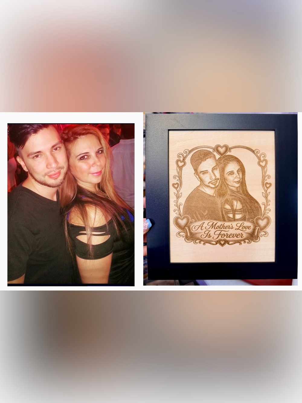 Custom engraved photo on wood any picture! pet memorial, Vacations etc - Picture 10 of 13